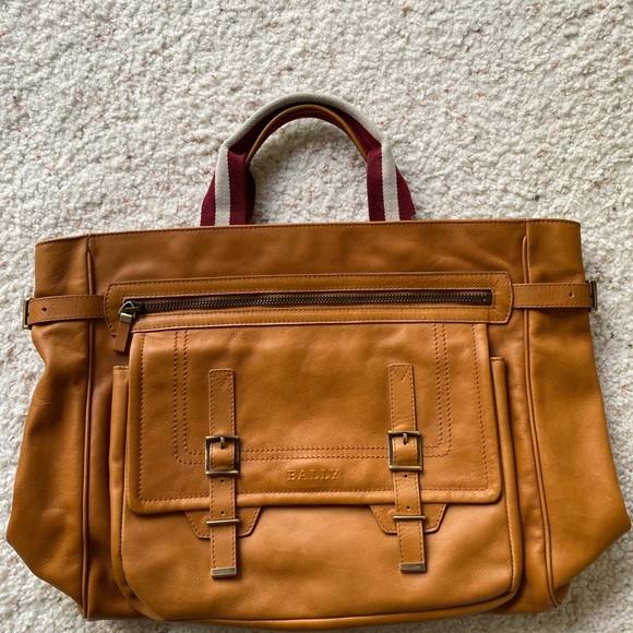 Bally Handbags - BALLY brown leather briefcase bag